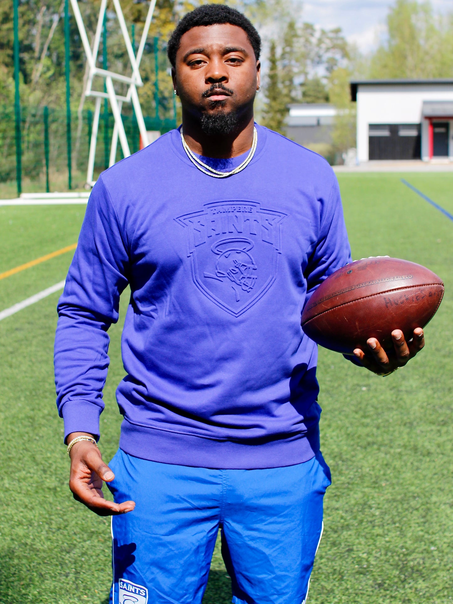 Blue sweatshirt
